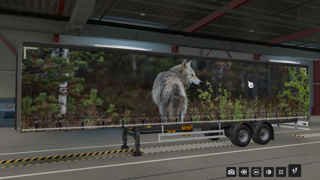 Wolf In Woods Trailer Skin